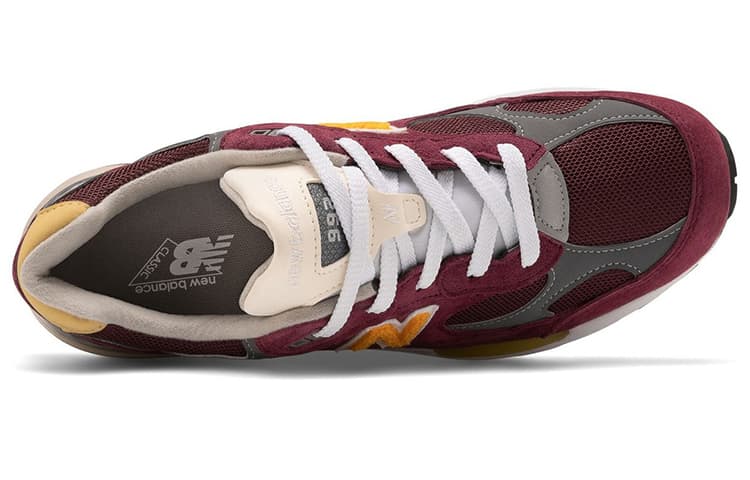 New Balance 992 Burgundy Gold 6