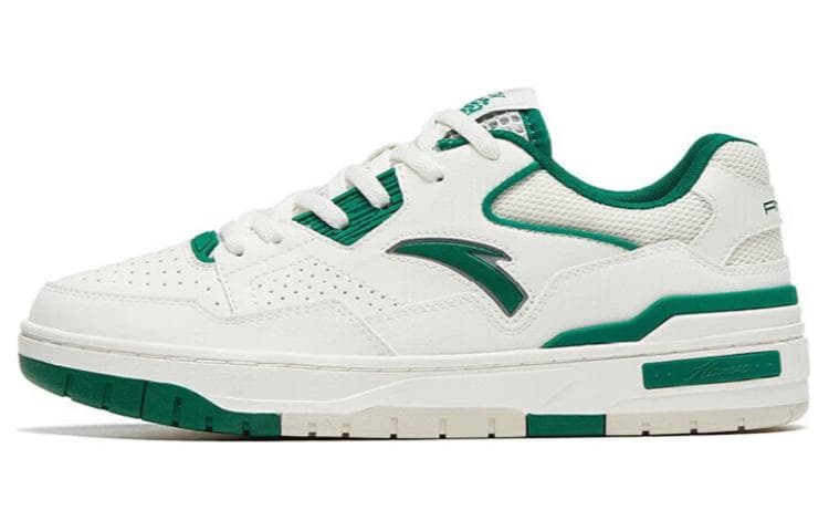 Anta Flame 4.0 Low-Top Skateboard Shoes Women's White Green 2