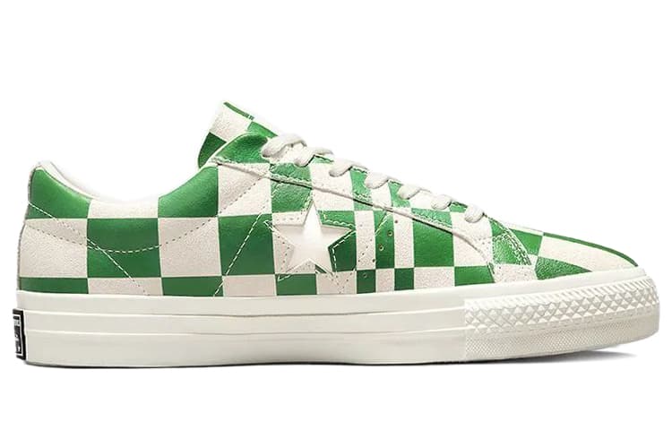 Converse One Star Ox Blocked Warped Board Green 3