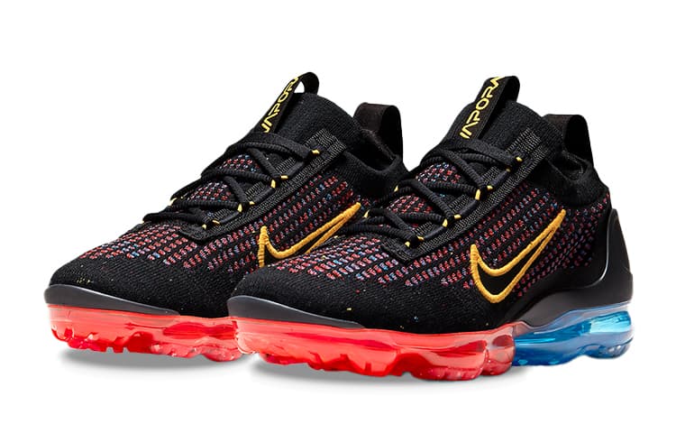 Nike Air VaporMax 2021 Flyknit GS 'Black Multi' 6