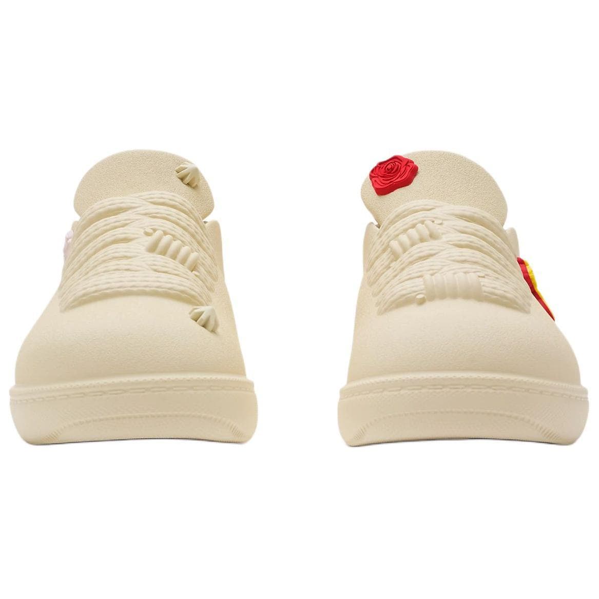 Burberry Bubble Low Top Skateboard Shoes Women's Ecru 5