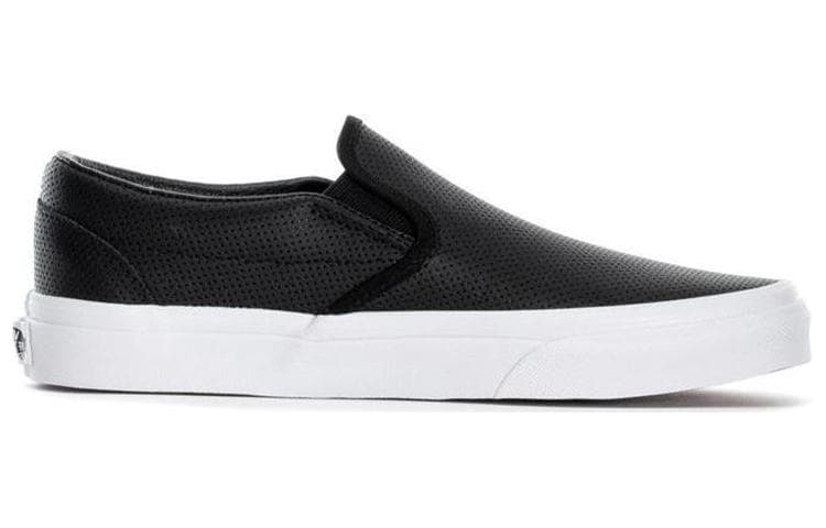 Vans Slip On Perforated Leather 'Black' 4