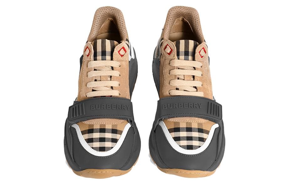 Burberry Vintage Check Leather Sneakers Archive Beige 6