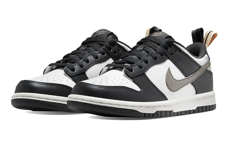 Nike Dunk Low Black White Metallic GS 6
