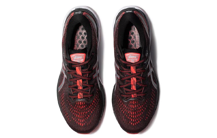 Asics Gel Kayano 28 Black Electric Red White 6
