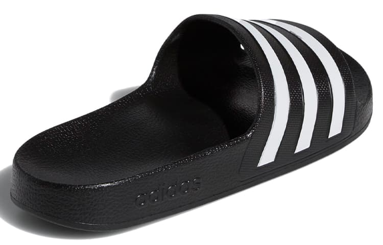 Adidas Adilette Aqua Slides 'Black White' Women's 5