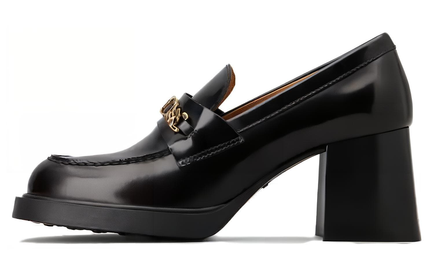 TOD'S Versatile Casual Loafers Women's 6.5cm Black 2