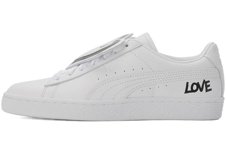 PUMA Basket Badge Hndwrttn 'White' Women's 2