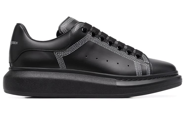 Alexander McQueen Oversized Embroidered Black Silver 4