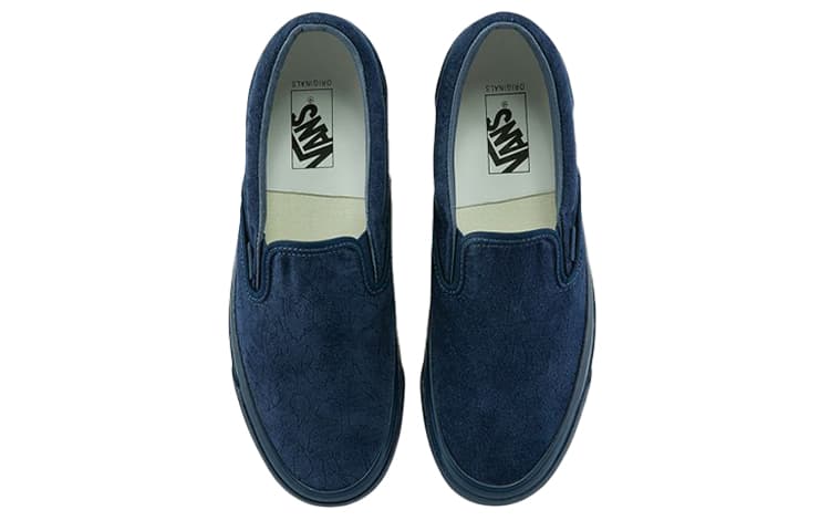 Vans Unisex Vault Classic Slip On Lx Sneakers Blue 6