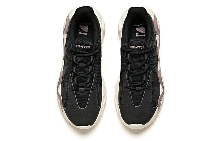 ANTA Chunky Sneakers Women's Low-Top Black 5