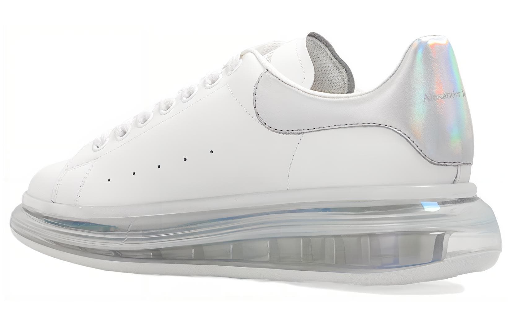 Alexander McQueen Oversized Clear Sole White Pearl 5