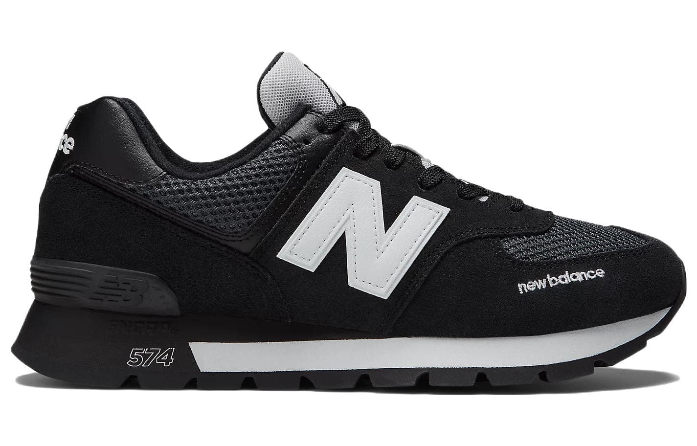 New Balance 574 Rugged 'Black White' 4