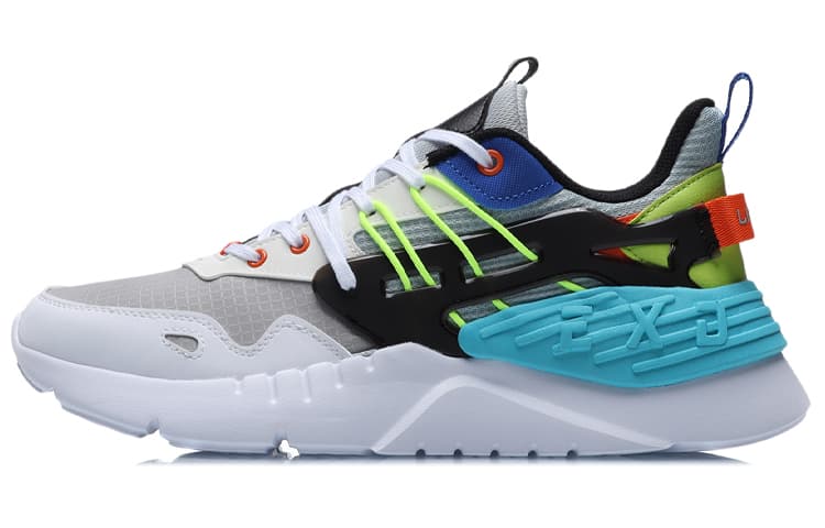LINING EXD Casual Shoes Men Low-Top Brick Gray/Blue/Orange/Yellow 2