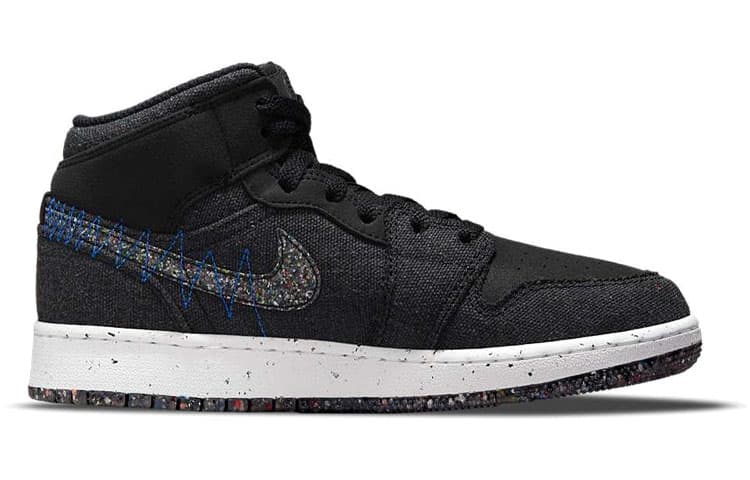 Jordan 1 Mid SE Crater Black GS 4