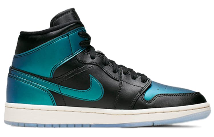 JORDAN 1 Mid Iridescent Black Women's 4