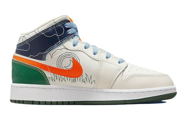 Jordan 1 Mid SE Stitch GS 4