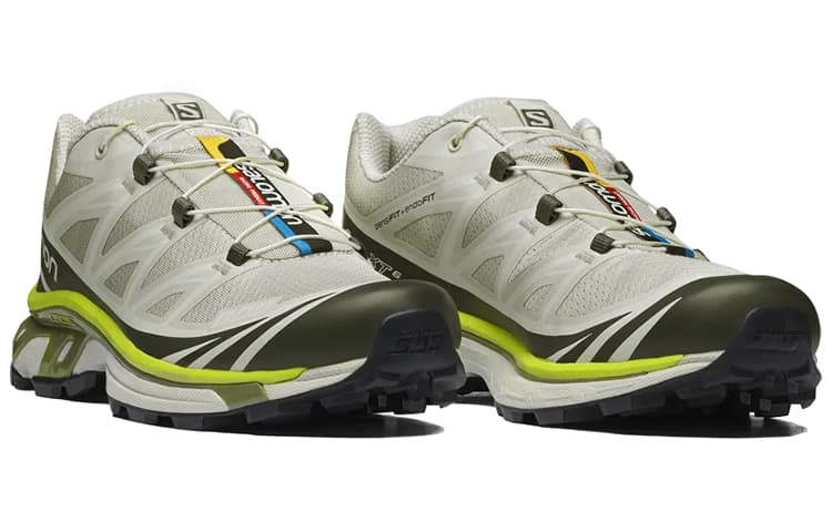 SALOMON XT 6 'Grey Beige Neon' 5