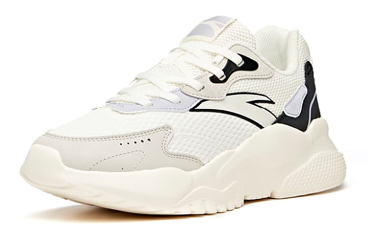 Anta Life Collection Cushioning Anti-Slip And Wear-Resistant Low-Top Athletic Shoes Women's White Gray Black 6