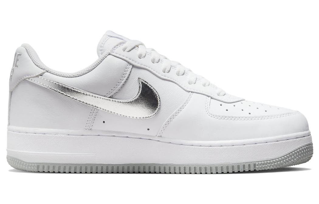 Nike Air Force 1 '07 Low Color Of The Month White Metallic Silver 3