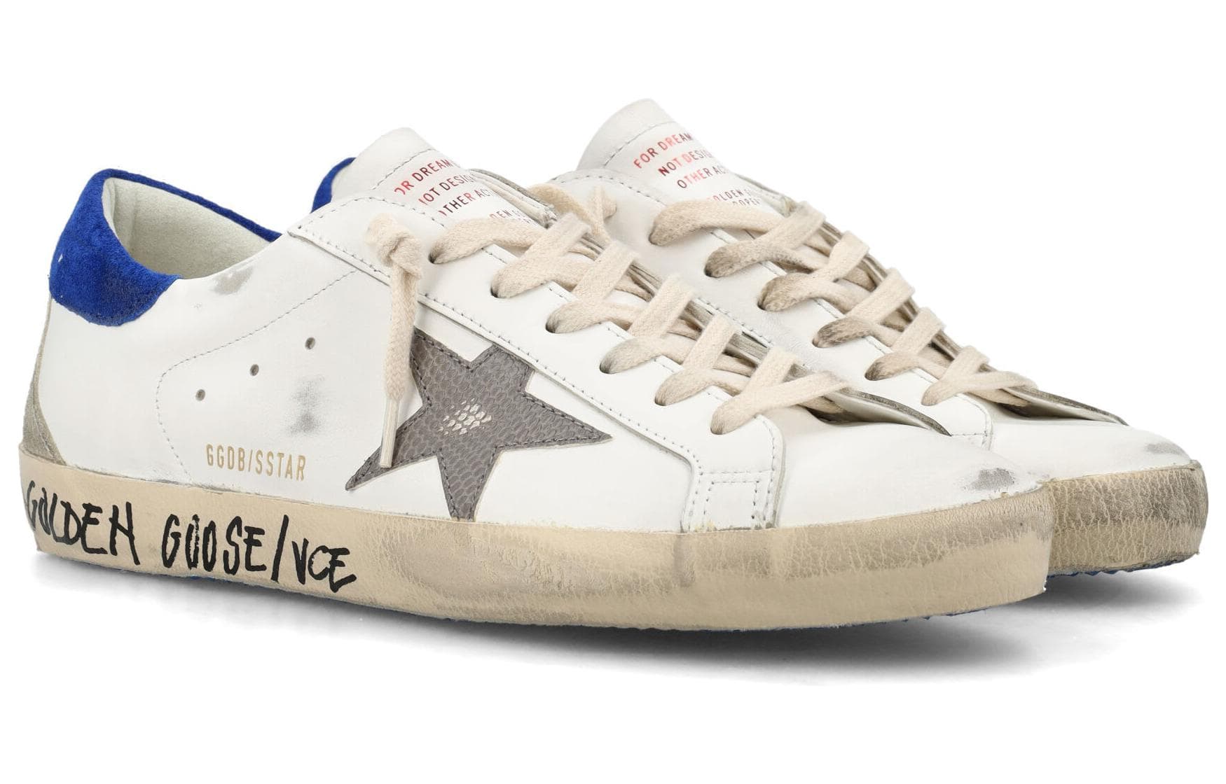 Golden Goose Super Star White Snake Blue 5