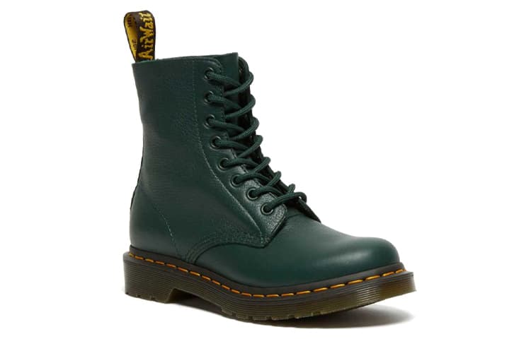 Dr.Martens 1460 Pascal Virginia Waterproof Wear resistant Mid Tops Martin Boots Green Women's 6