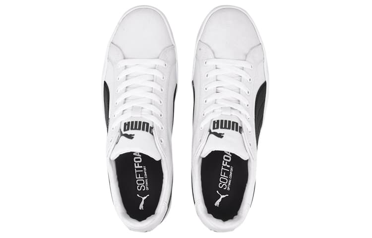 PUMA Smash Vulc Canvas 'White Black' 6