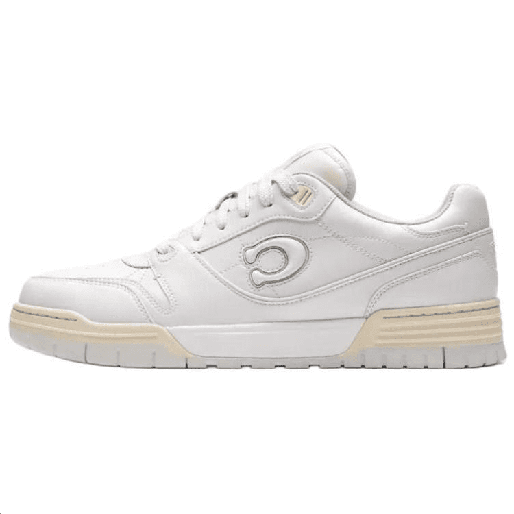 COACH Soho Leather Lace-Up Low-Top Sneakers Men's White