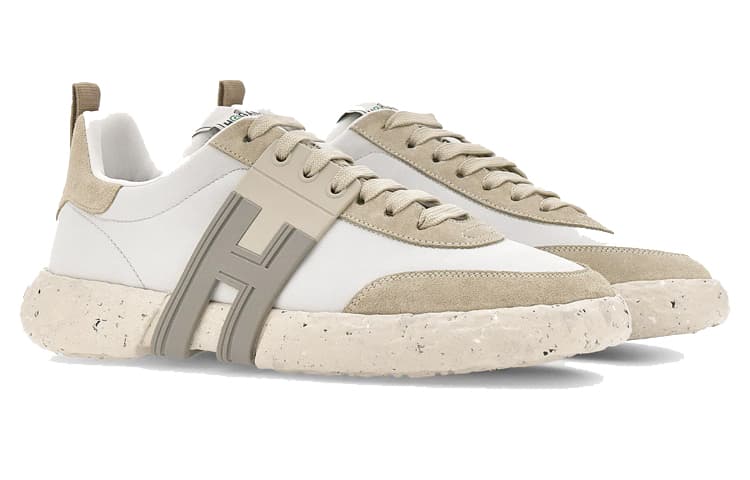 HOGAN 3R Low Top Casual Shoes Men's Ecru 4