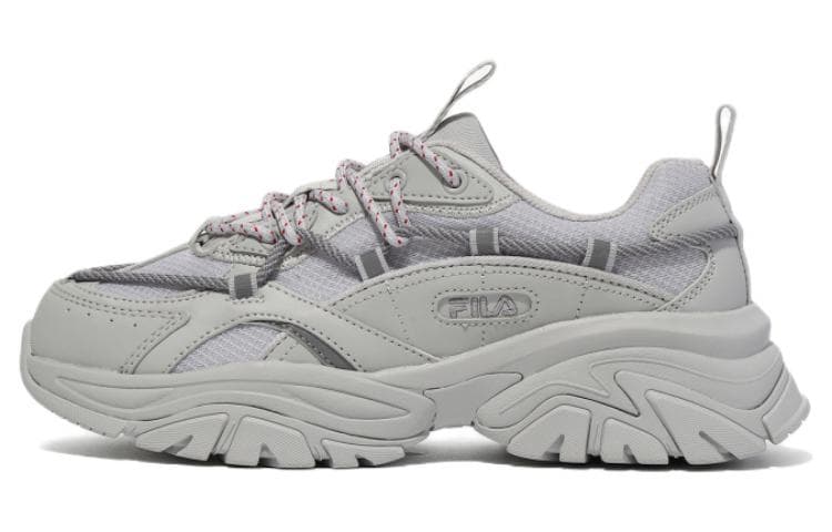 FILA Twinepatch Breathable And Lightweight Low top Casual Shoes Unisex Ecru Korean Style 2