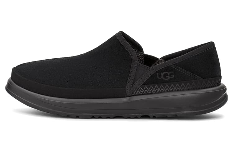 UGG Kick It Slip On Athleisure Casual Sports Shoe Black Fleece Lined