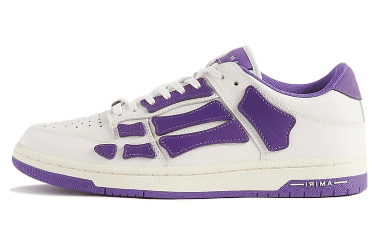 AMIRI Skel Top Low 'White Purple' 2