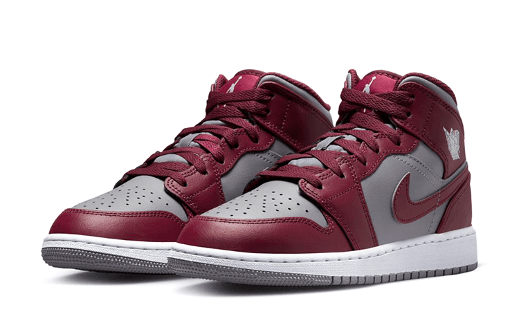 Jordan 1 Mid Cherrywood Red GS 5