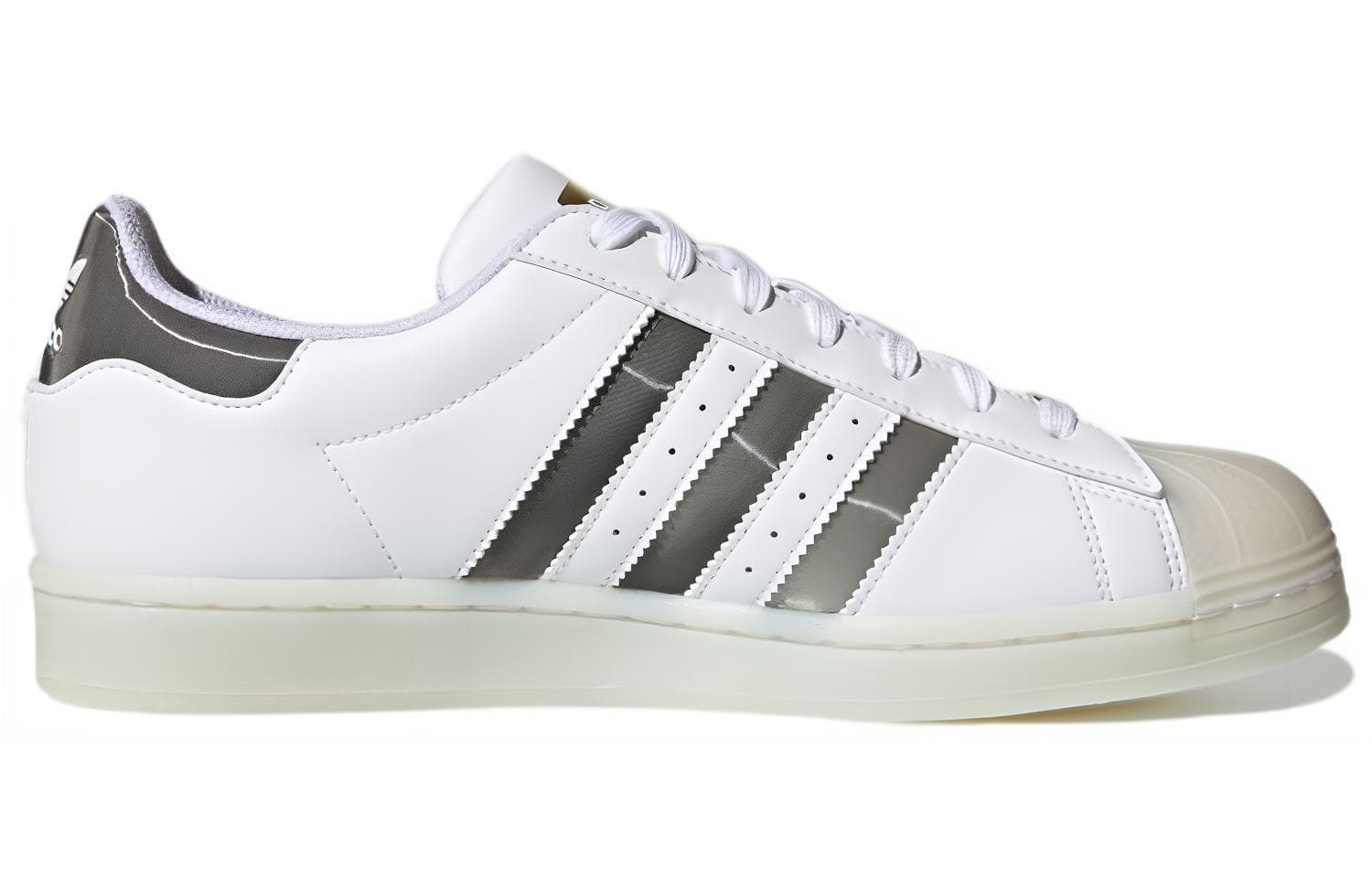 Superstar Adidas Originals 'White Gold Metallic' 3