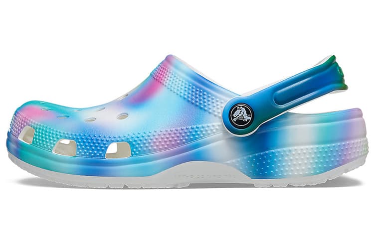Crocs Colorful Crocs Beach Unisex Multi Color White Sandals 2