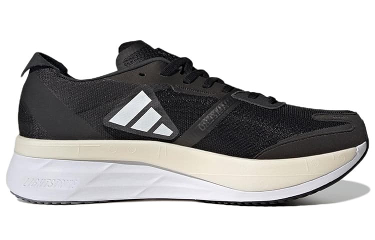 Adidas Adizero Boston 11 Black White Carbon Wide 2