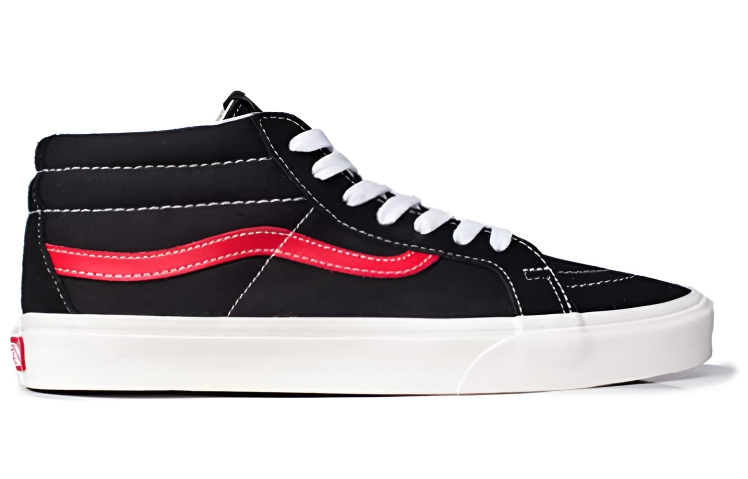 Vans SK8 Mid Black Red 'Black Red' 4