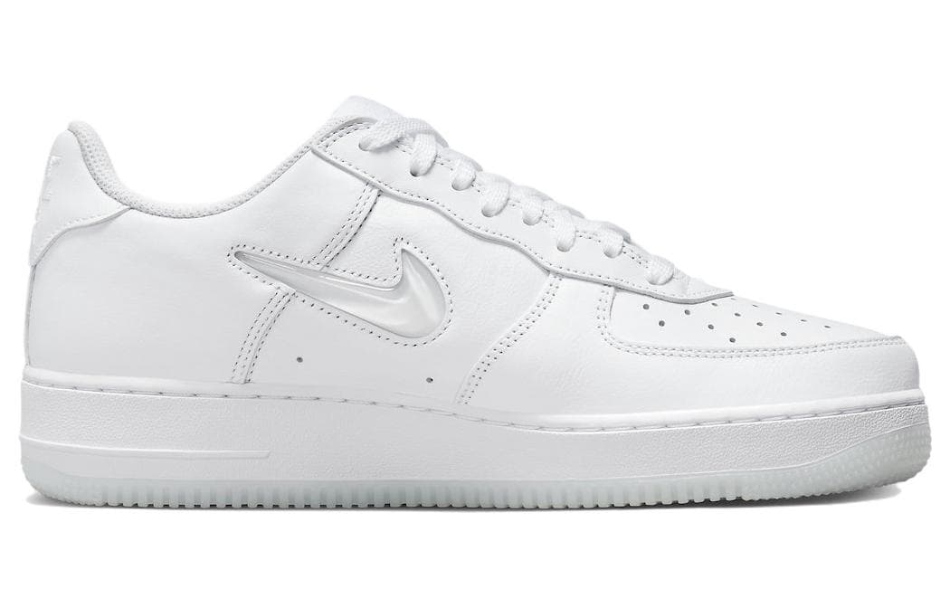 Nike Air Force 1 Low '07 Retro Color Of The Month Jewel Swoosh Triple White 4