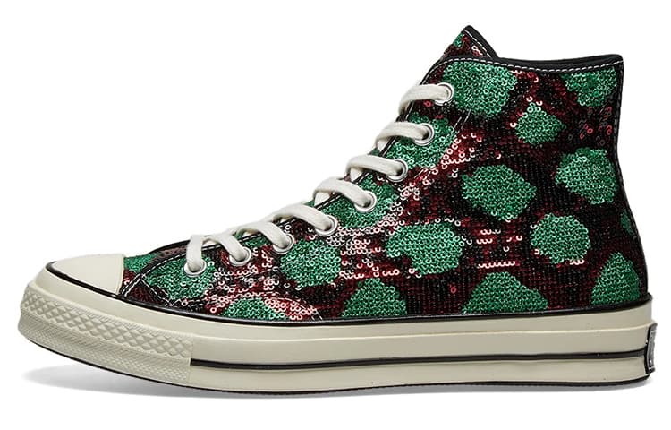 Converse Chuck Taylor All Star 70 Hi Snake Pattern Red Green 2