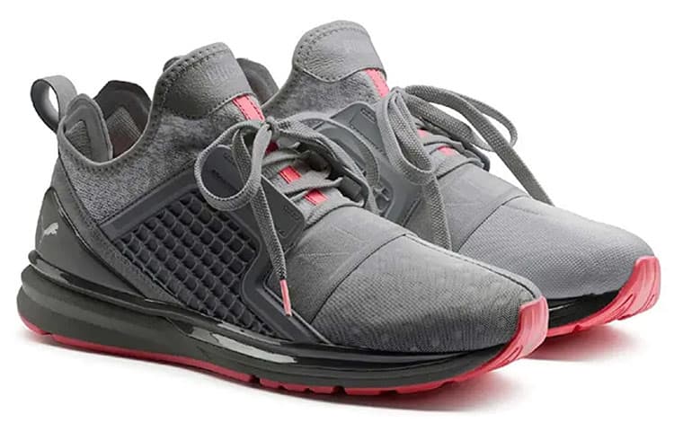Puma x Staple Ignite Limitless Collaboration Shock-Absorbing Wear-Resistant Comfortable Low-Top Sneakers Grey 2