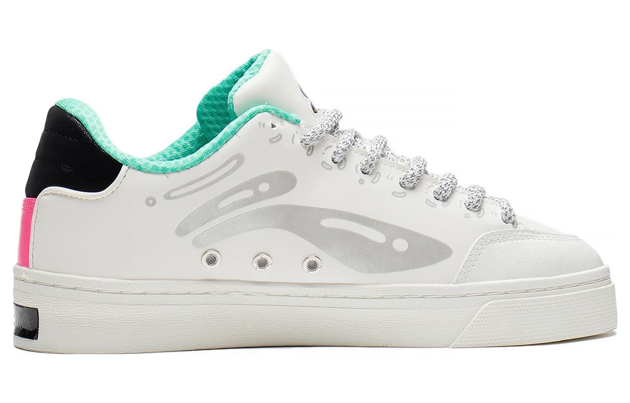 Steven Harrington X LiNing Skateboard Shoes Men Low-Top Snow White 4