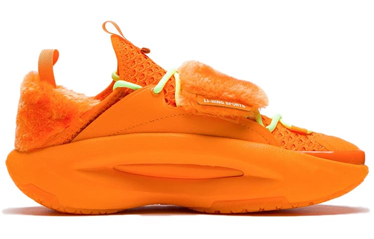 LiNing Cloud Travel Lite Anti-Slip And Wear-Resistant Lightweight Low-Top Sports Casual Shoes Women's Ice Orange 3