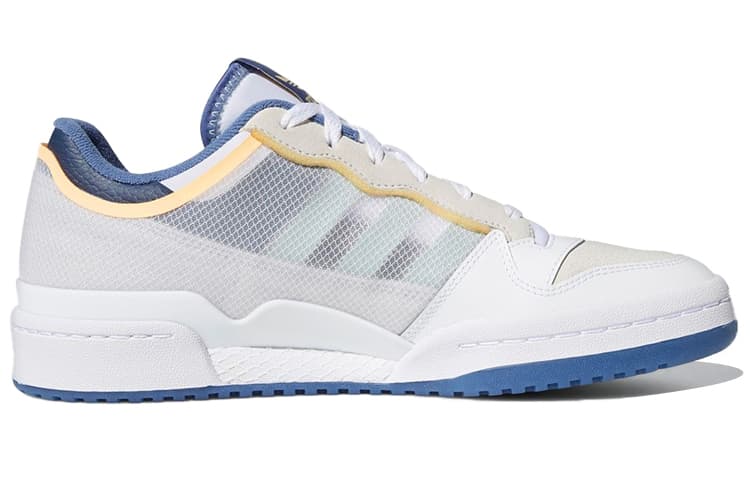 Adidas Originals Forum Low Tt Cloud White Acid Orange Crew Blue 3