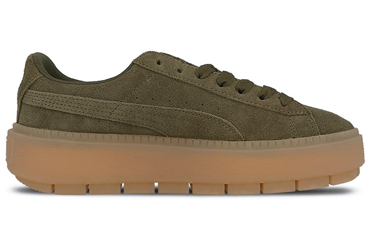 PUMA Suede Platform Trace 'Olive Night' Women's 2