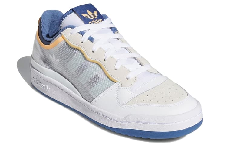 Adidas Originals Forum Low Tt Cloud White Acid Orange Crew Blue 5