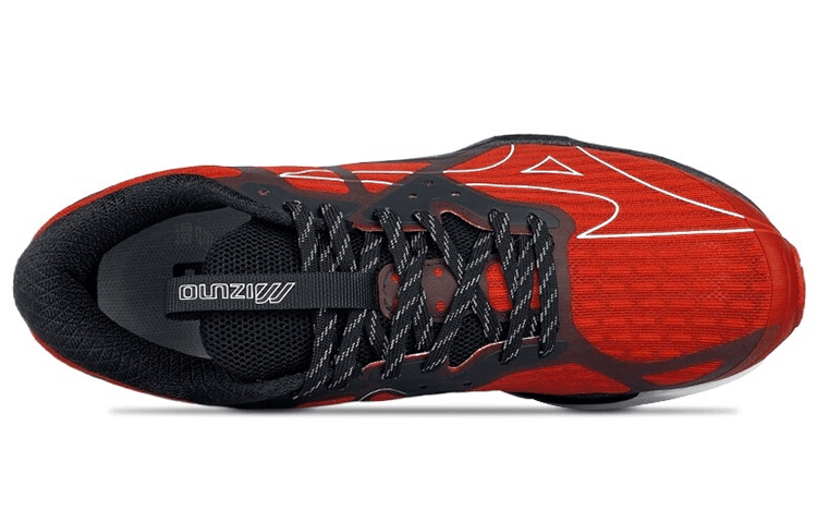 Mizuno PI Knit Fabric Comfort Fashion Shock Absorption Anti-Slip Wear-Resistant Low-Top Dad Shoes Men's Black Red 5