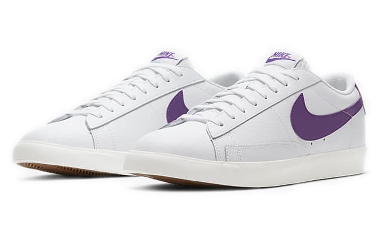 Nike Blazer Low Leather White Purple 6