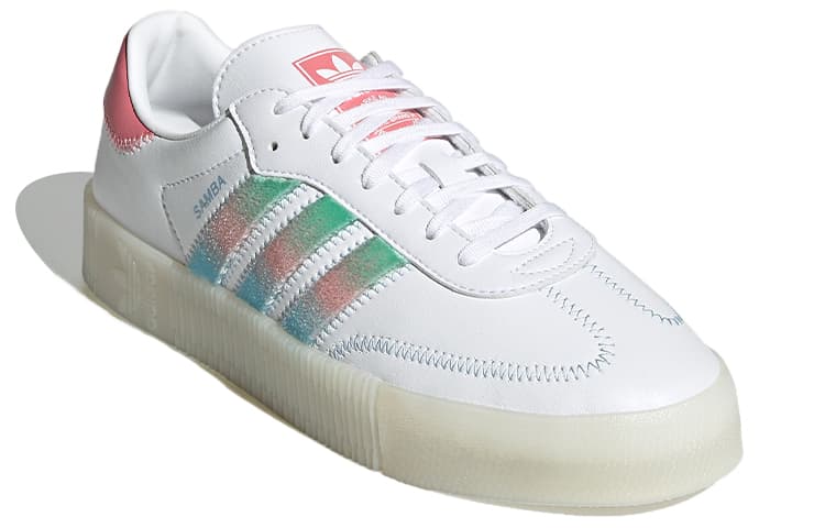 Adidas Sambarose White Green Pink Women's 6