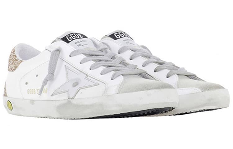 Golden Goose Super-Star Low-Top Stylish Skateboarding Shoes Women's White Old-fashioned 5