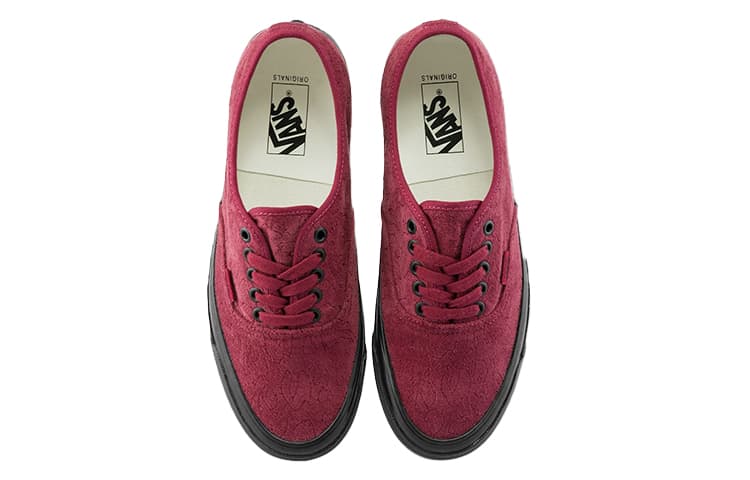 Vans Og Authentic Lx 'Velvet Emboidery   Leopard Pomegranate' 6